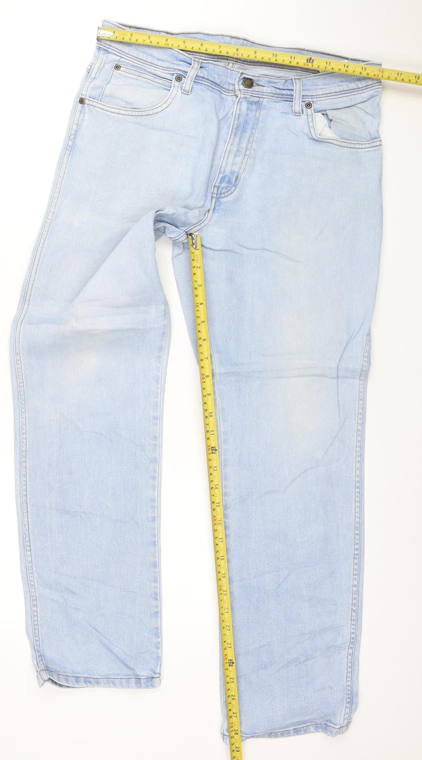 Wrangler Men's Blue Regular Fit Straight Leg Jeans W32 L30