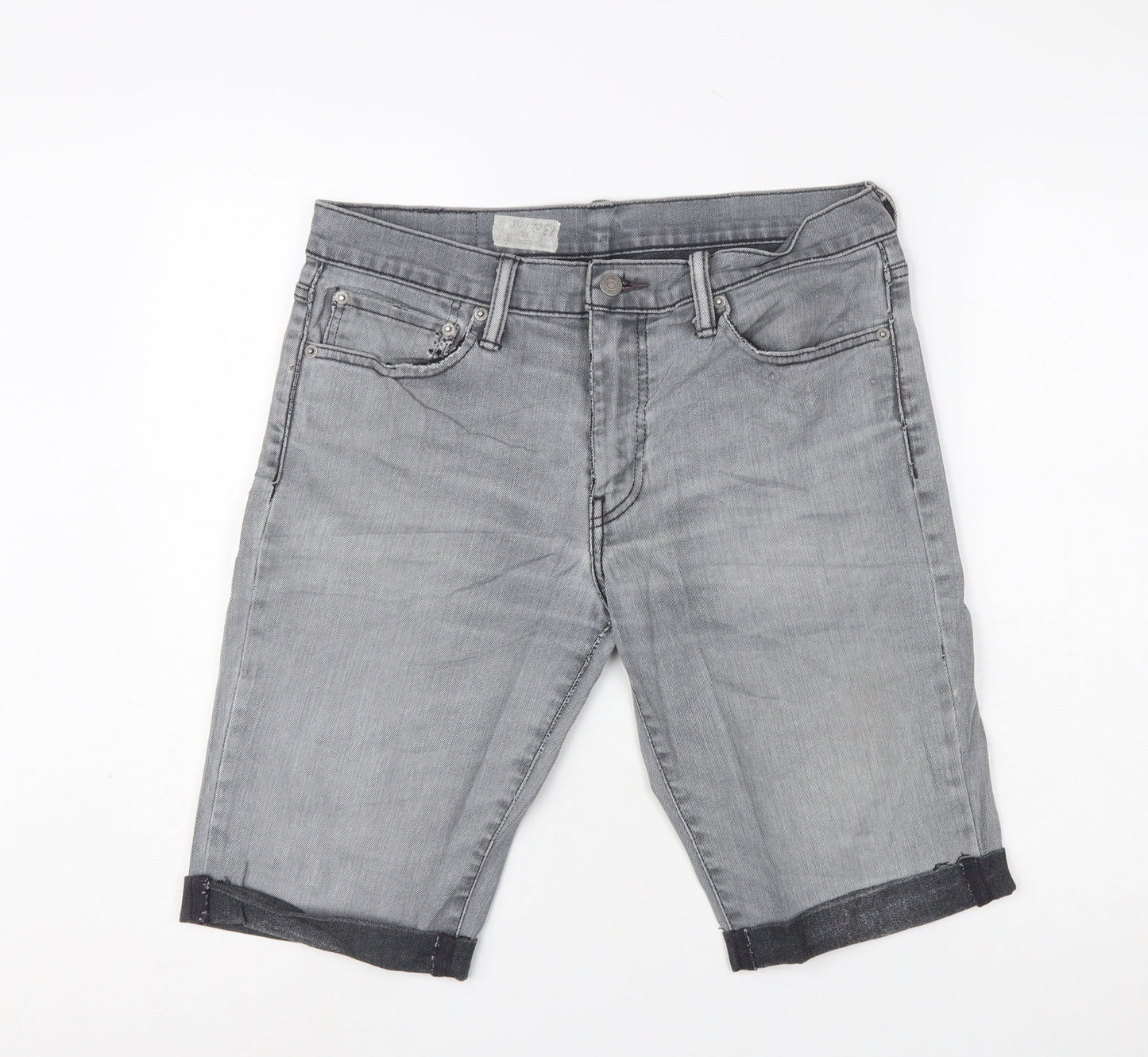 Levi's Men's Grey Denim Regular Fit Chino Shorts W33 L34