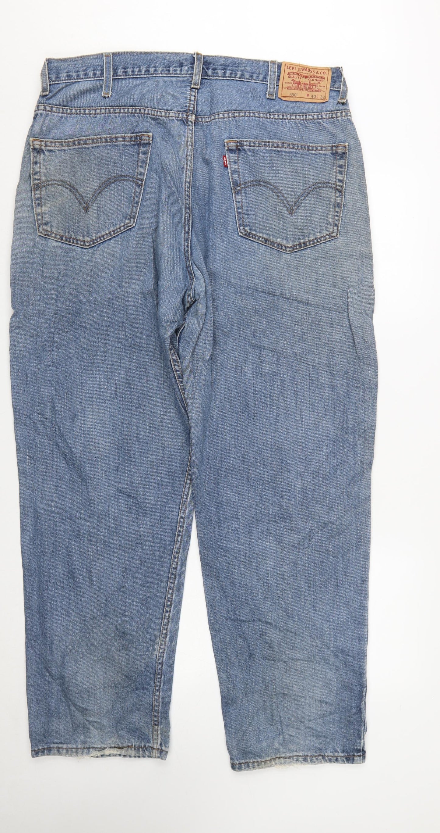 Levi’s Men’s Blue 550 Relaxed Fit Straight Jeans W40 L32