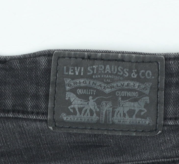 Levi’s Women Black 711 Slim Fit Mid Rise Denim Jeans W27 L32