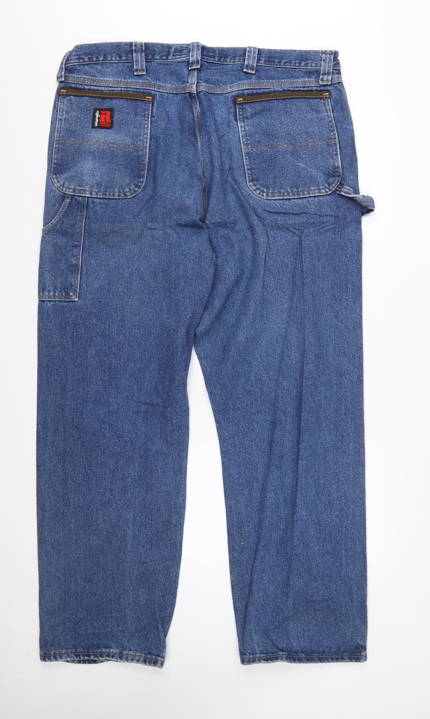 Wrangler Riggs Workwear Men's Blue 40x32 Straight Leg Jeans