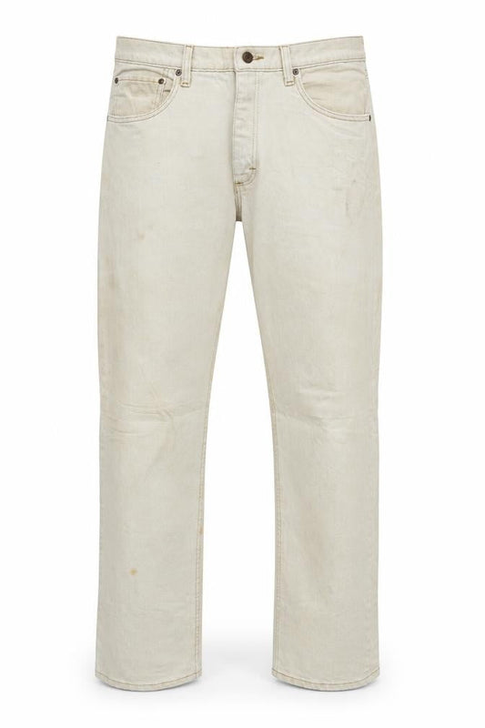 Wrangler Men's Beige Regular Fit Straight Leg Jeans 34x32