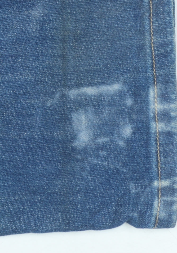 Wrangler Men's Blue Straight Regular Fit Jeans W34 L32