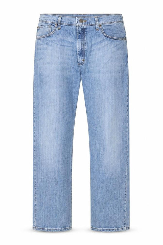 Wrangler Men's Blue Straight Leg Stretch Denim Jeans 36x32