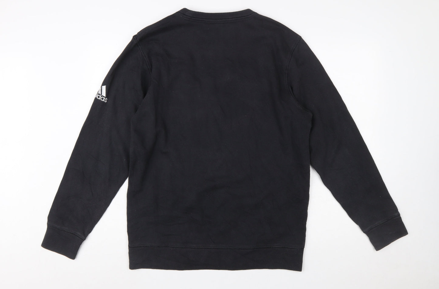 Adidas Men’s Black Longwood Softball Crew Neck Sweatshirt M