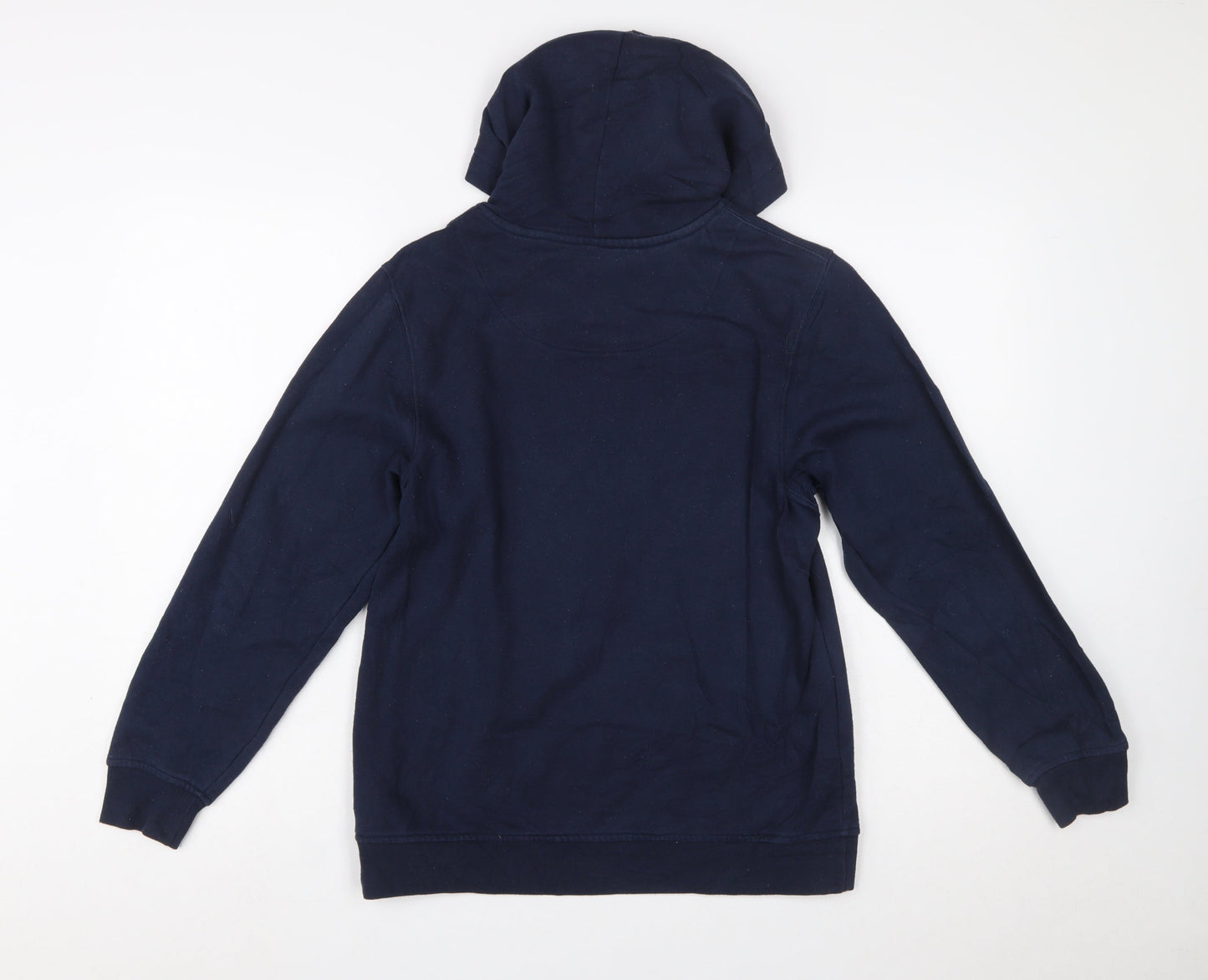 Canterbury Boys Navy Hoodie 14 Years Pullover Graphic Print Cotton Blend