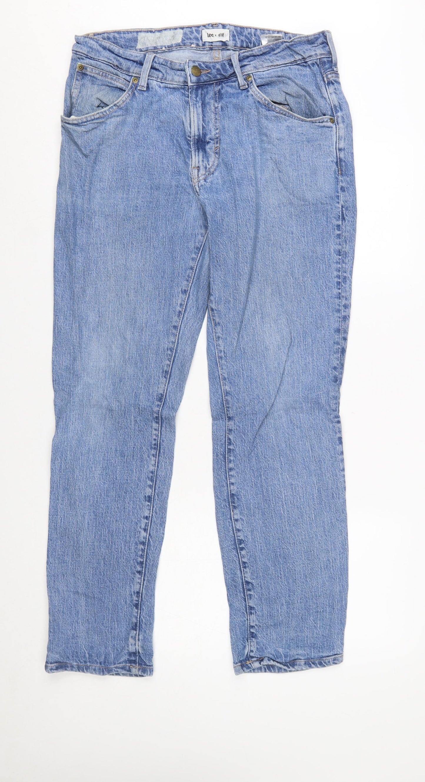 Lee x H&M Men's Blue Straight Denim Jeans 32/32 Regular Fit