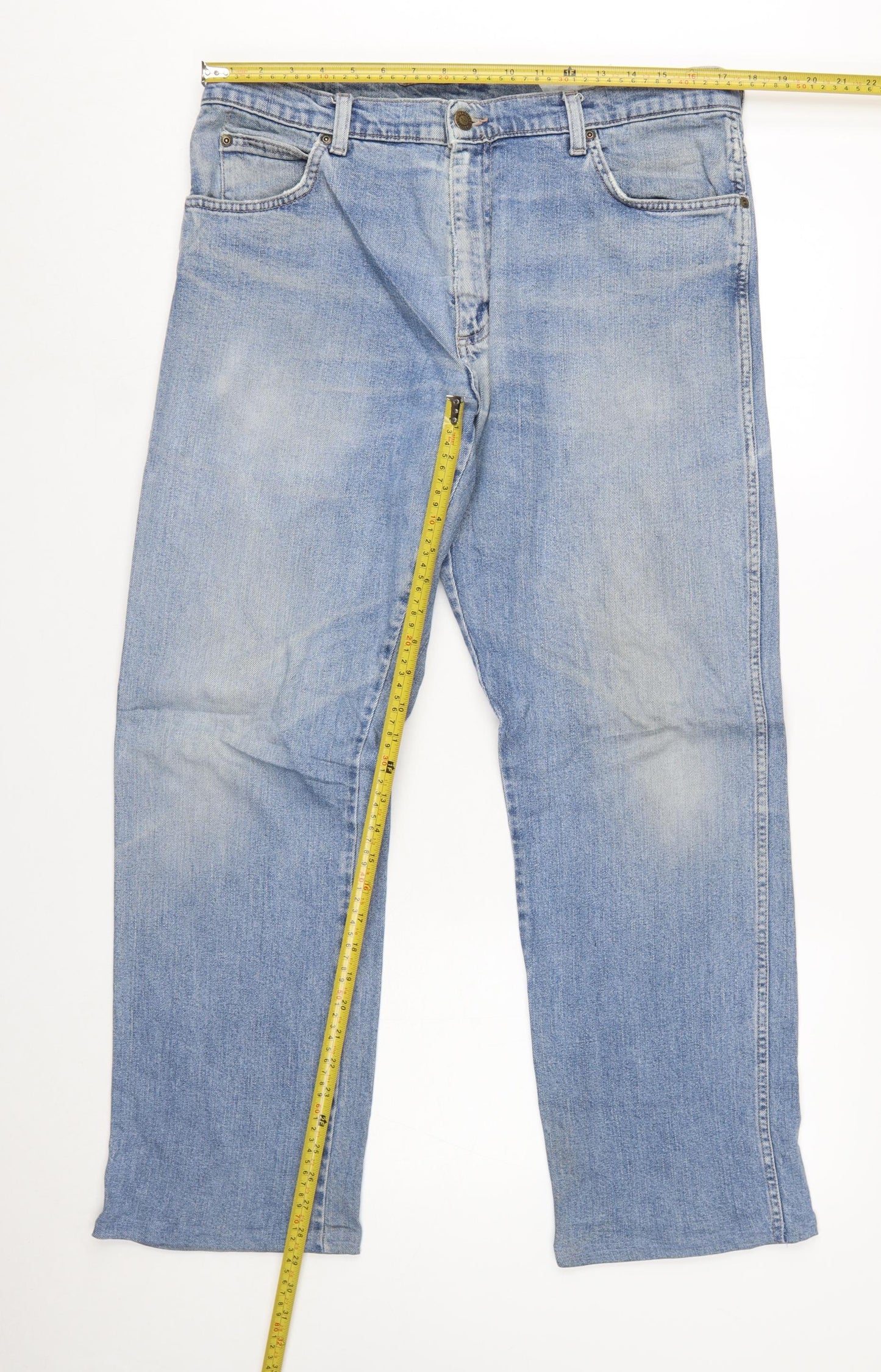 Wrangler Mens Blue Regular Fit Straight Denim Jeans W36 L32