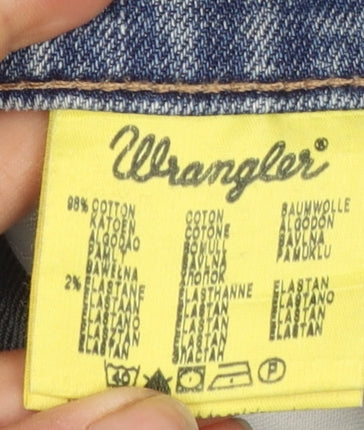 Wrangler Mens Blue Regular Fit Straight Denim Jeans W36 L32