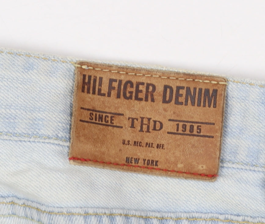 Tommy Hilfiger Men's Light Blue Straight Fit Denim Jeans W32 L34