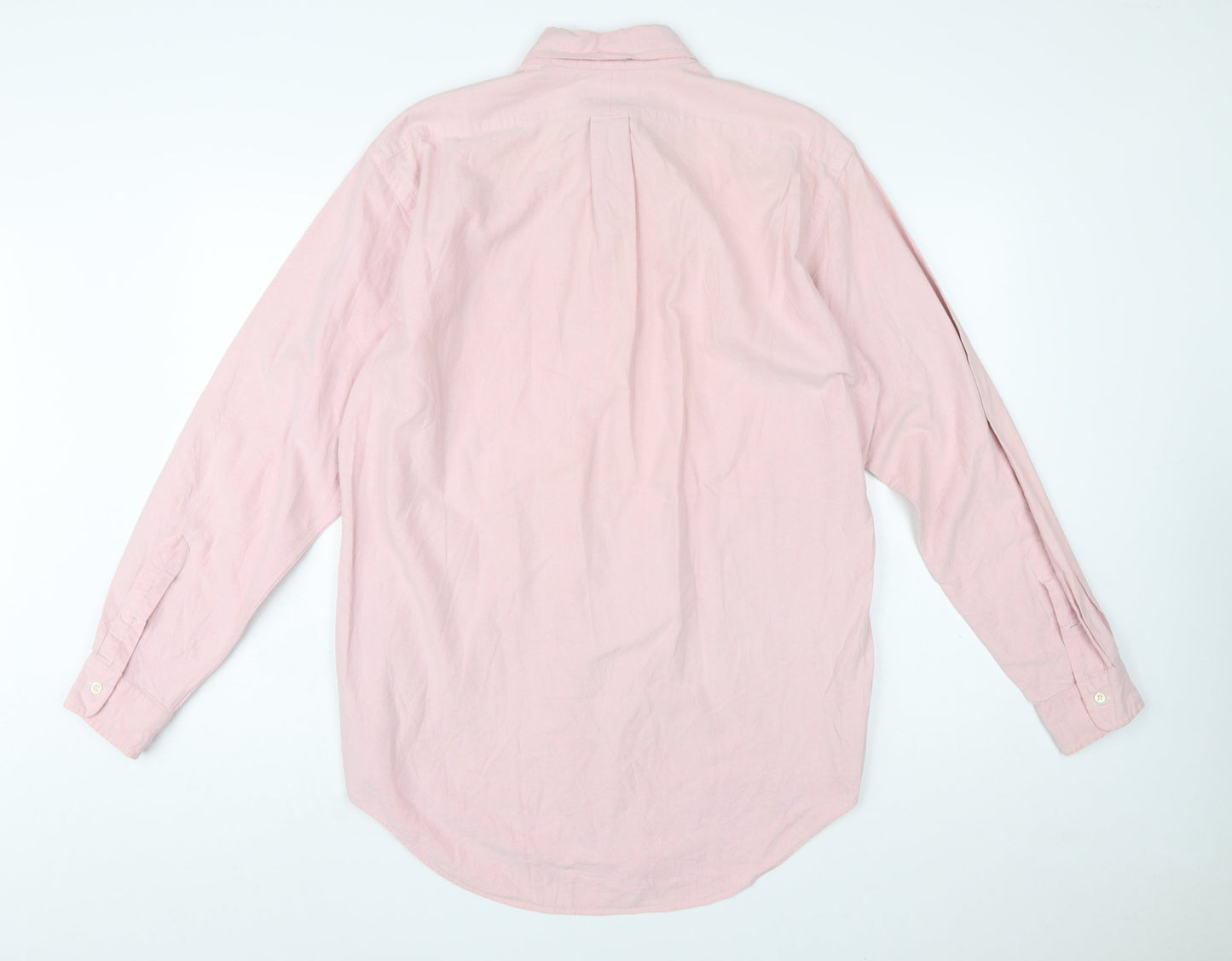 Ralph Lauren Men’s Pink Cotton Button-Down Long Sleeve Classic Shirt Size 15