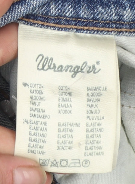 Wrangler Men's Blue Regular Fit Straight Denim Jeans 34W 32L