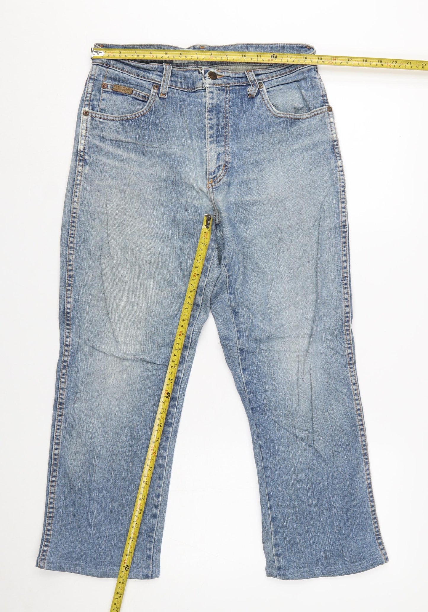 Wrangler Men's Blue Texas Regular Fit Straight Denim Jeans W32 L34