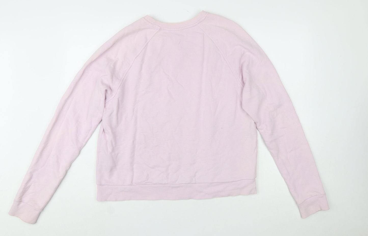 Reebok Women's Pink Crew Neck Pullover Sweatshirt Size L 16-18