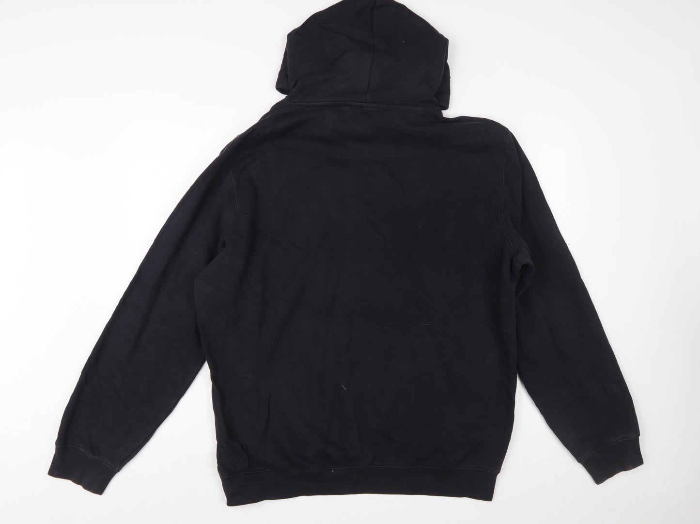 Champion Men's Black 2XL Pullover Hoodie with Logo Print