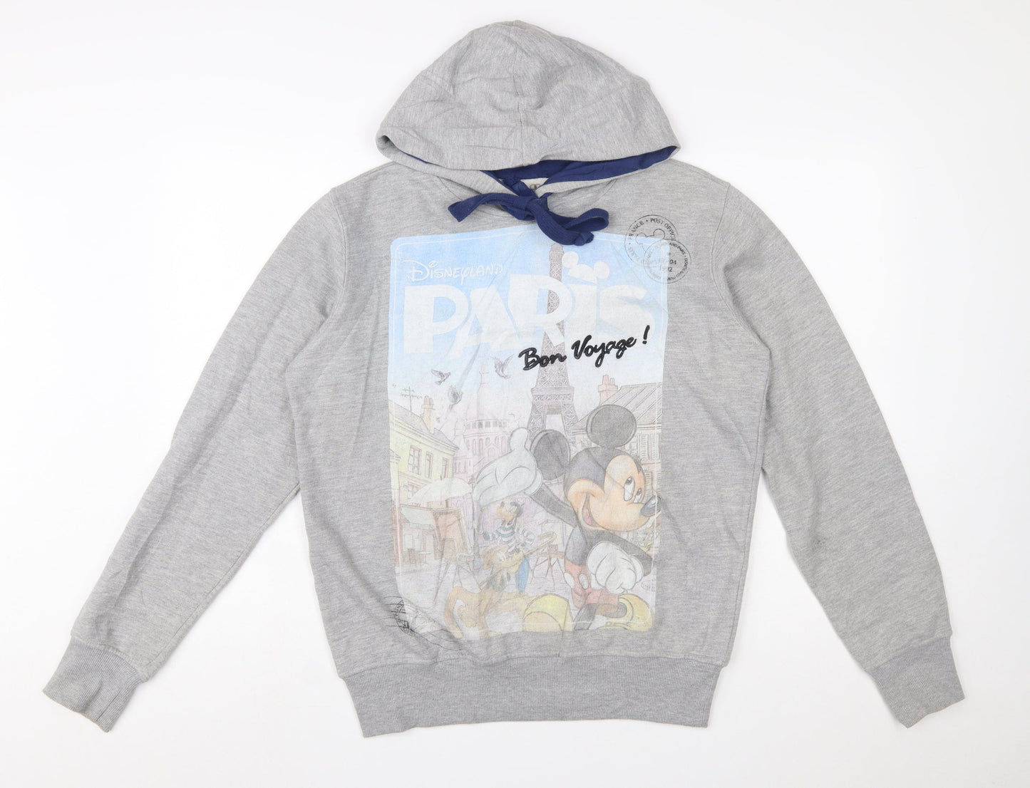 Disneyland Paris Womens Grey Small Pullover Hoodie Mickey Graphic