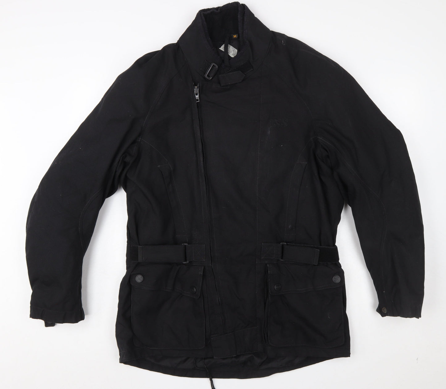 iXS Men's Black M Motorcycle Jacket Waterproof Belted Biker Style