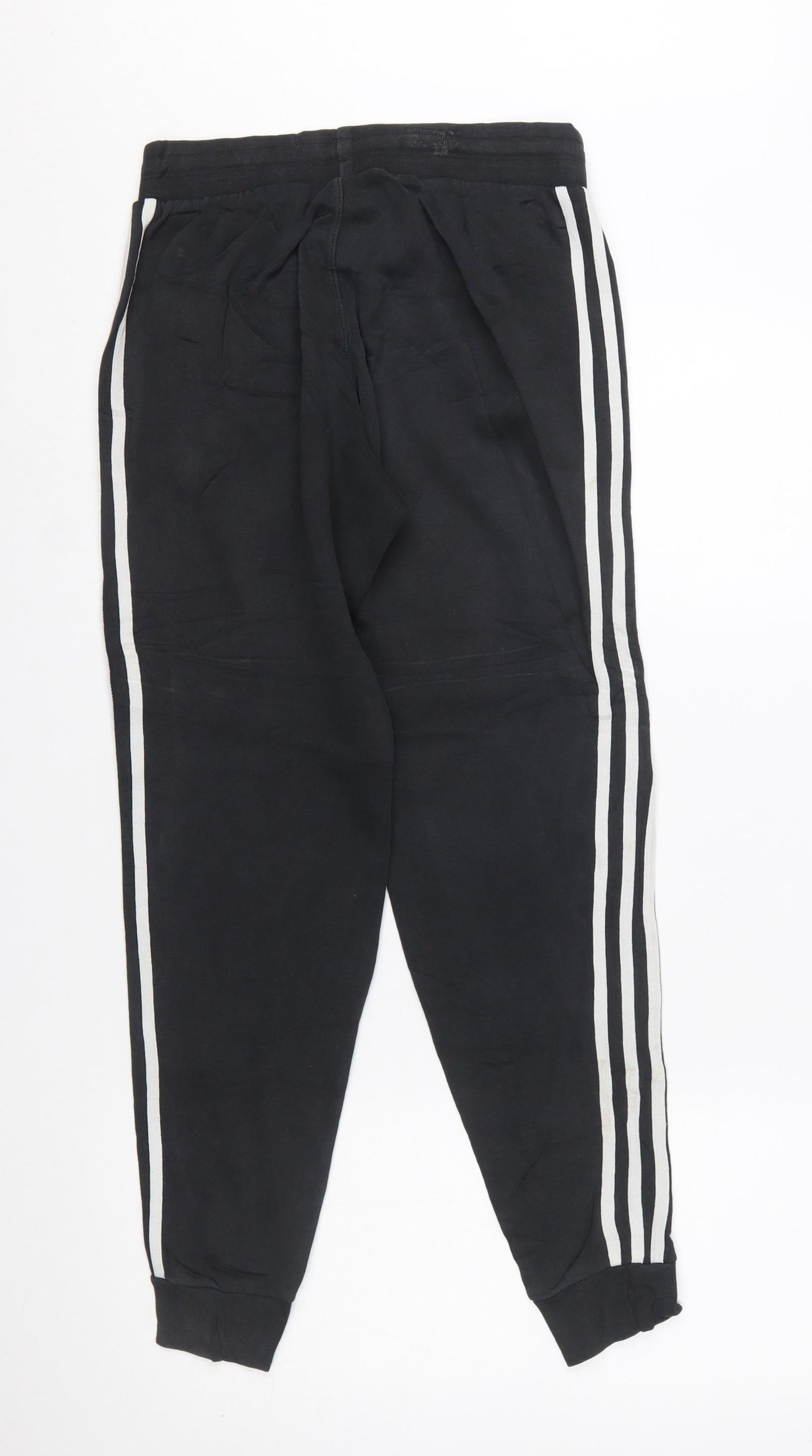 Adidas Women's Black Jogger Trousers Size S Cotton Blend
