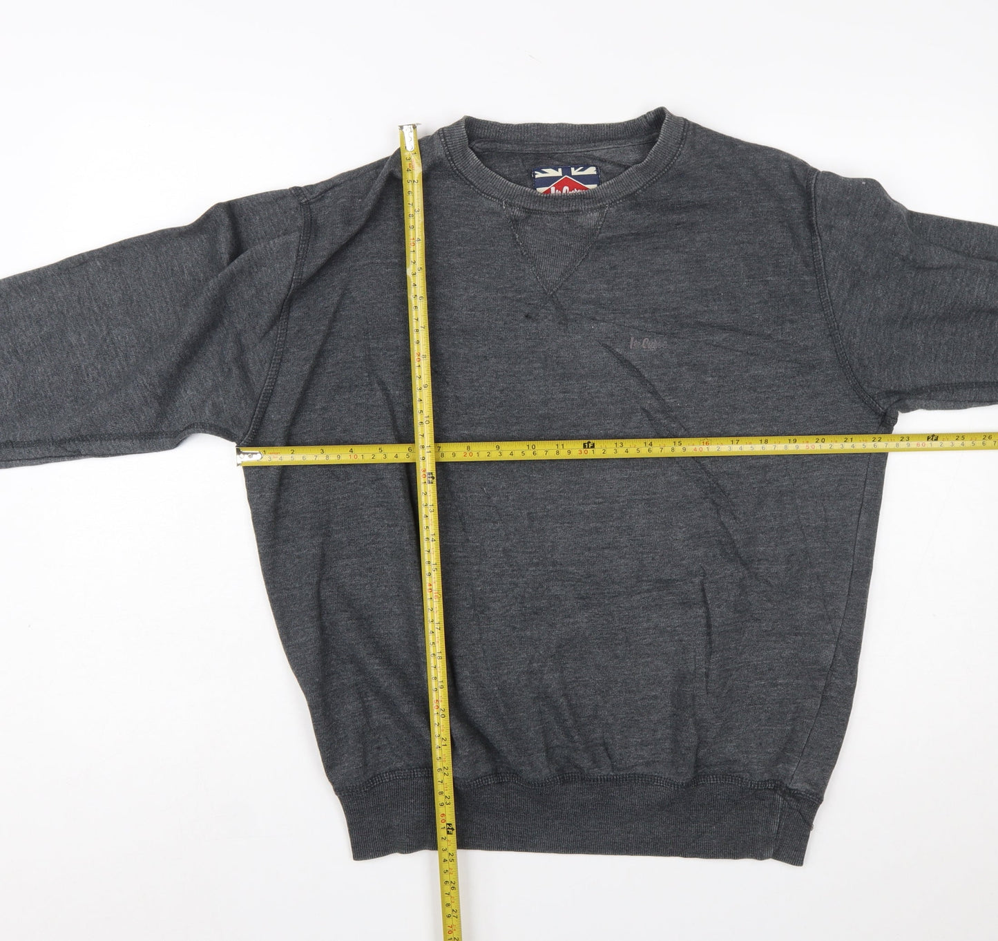 Lee Cooper Men's Grey Crew Neck Pullover Sweatshirt M