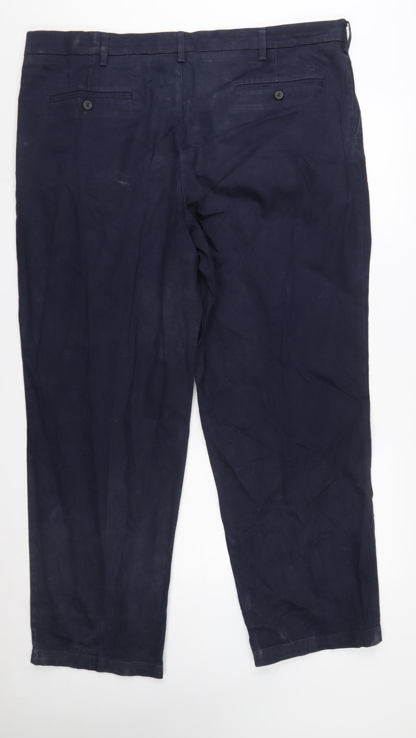 Dockers Men’s Blue Classic Chino Trousers 42x32 Cotton Blend