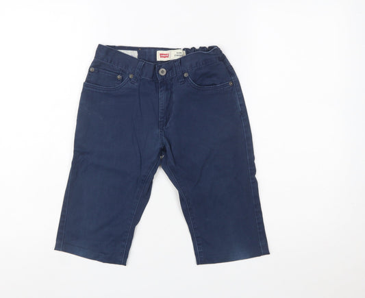 Levi's Boys Blue Slim Chino Shorts 12 Years Twill Cotton Blend
