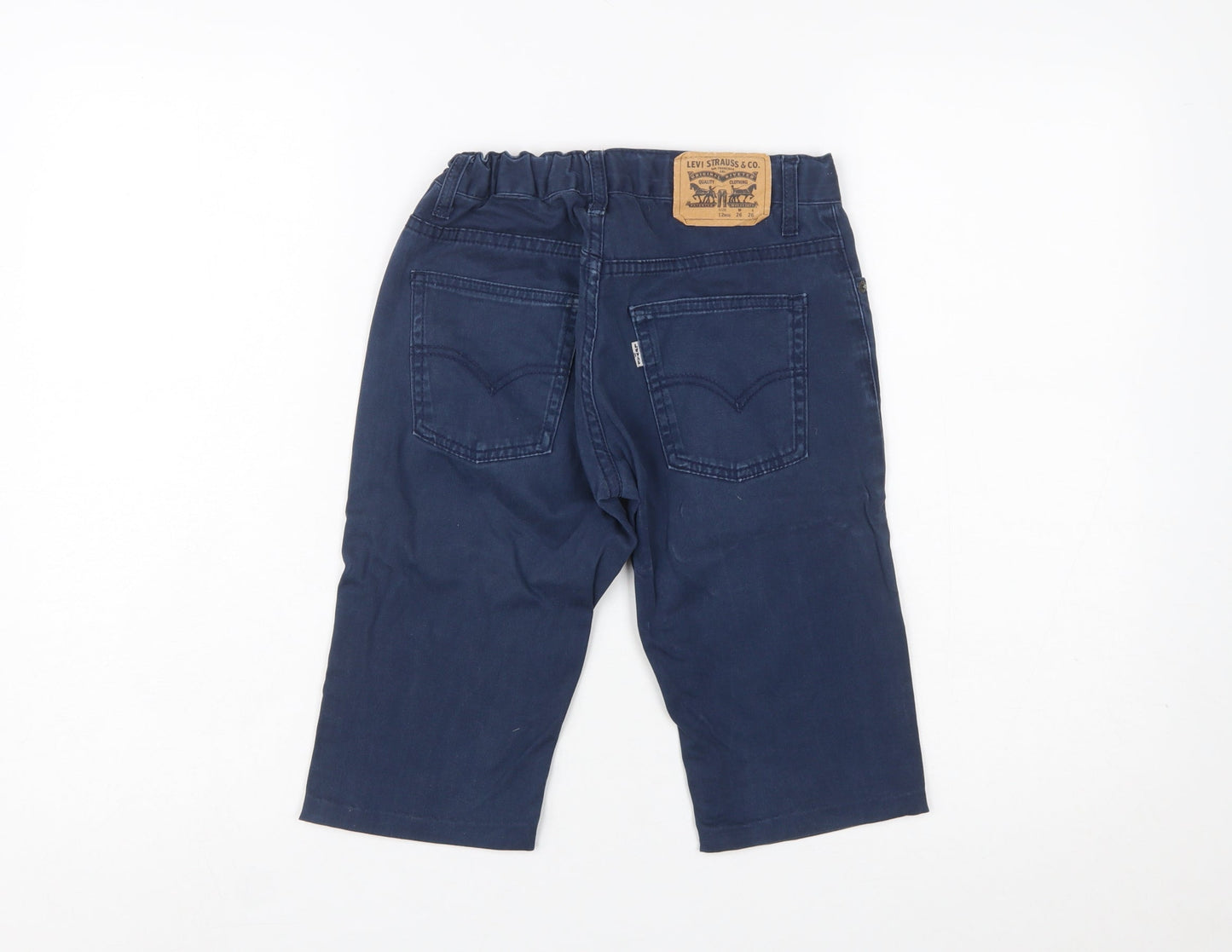 Levi's Boys Blue Slim Chino Shorts 12 Years Twill Cotton Blend