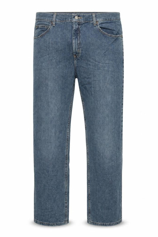Lee Men's Blue Regular Fit Straight Denim Jeans 40x30