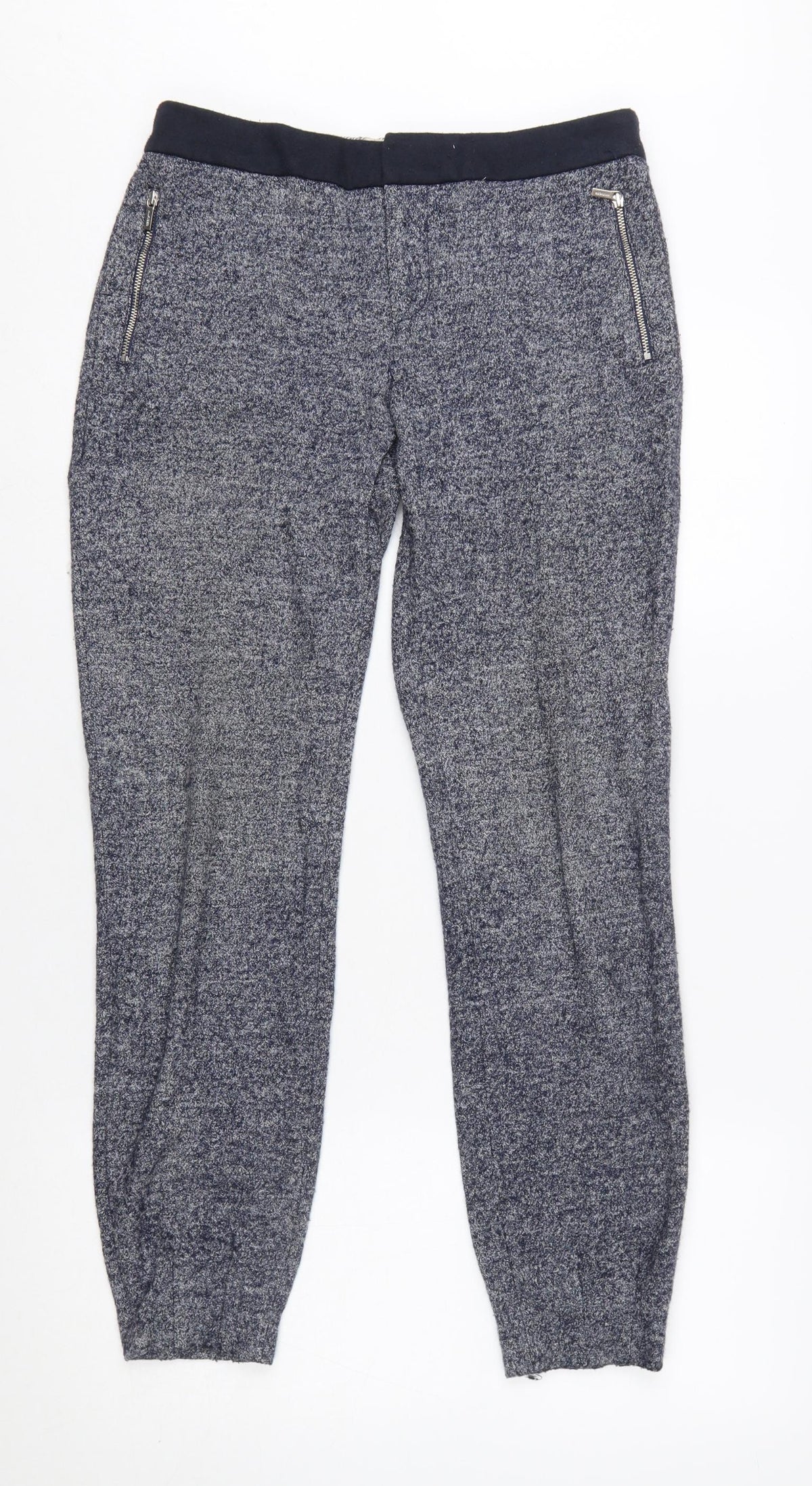 Tommy Hilfiger Women’s Blue Wool Blend Jogger Trousers Size 6