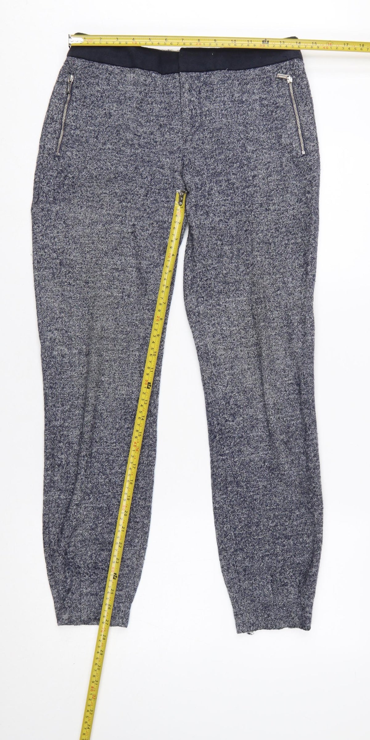 Tommy Hilfiger Women’s Blue Wool Blend Jogger Trousers Size 6