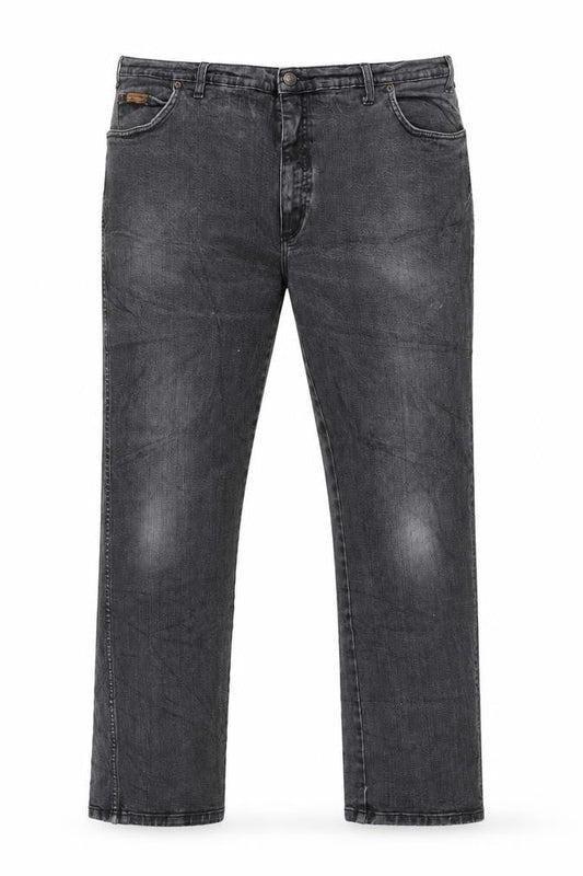 Wrangler Men's Black Jeans W44 L34 Texas Stretch Denim Straight Fit
