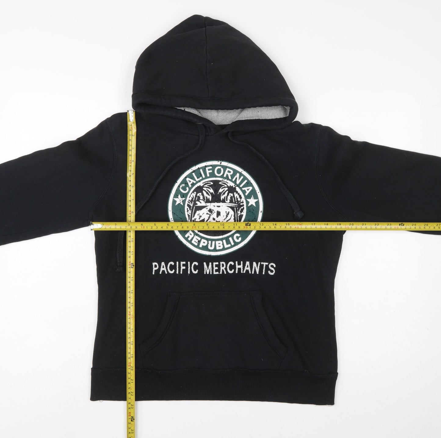 Cali Love Heritage Women's Black Pullover Hoodie Large California Print