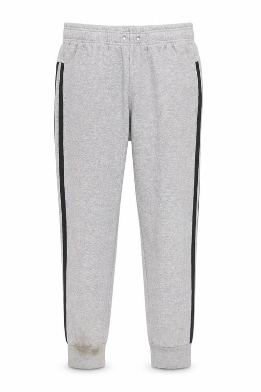 Adidas Womens Grey Jogger Trousers Size M Sports Stripe Casual