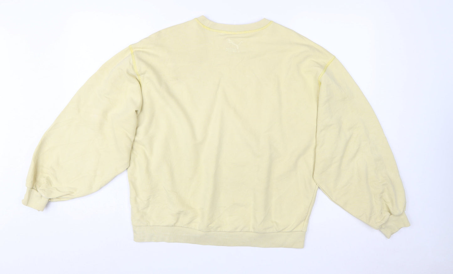 Puma Women’s Yellow Crew Neck Pullover Sweatshirt Size S