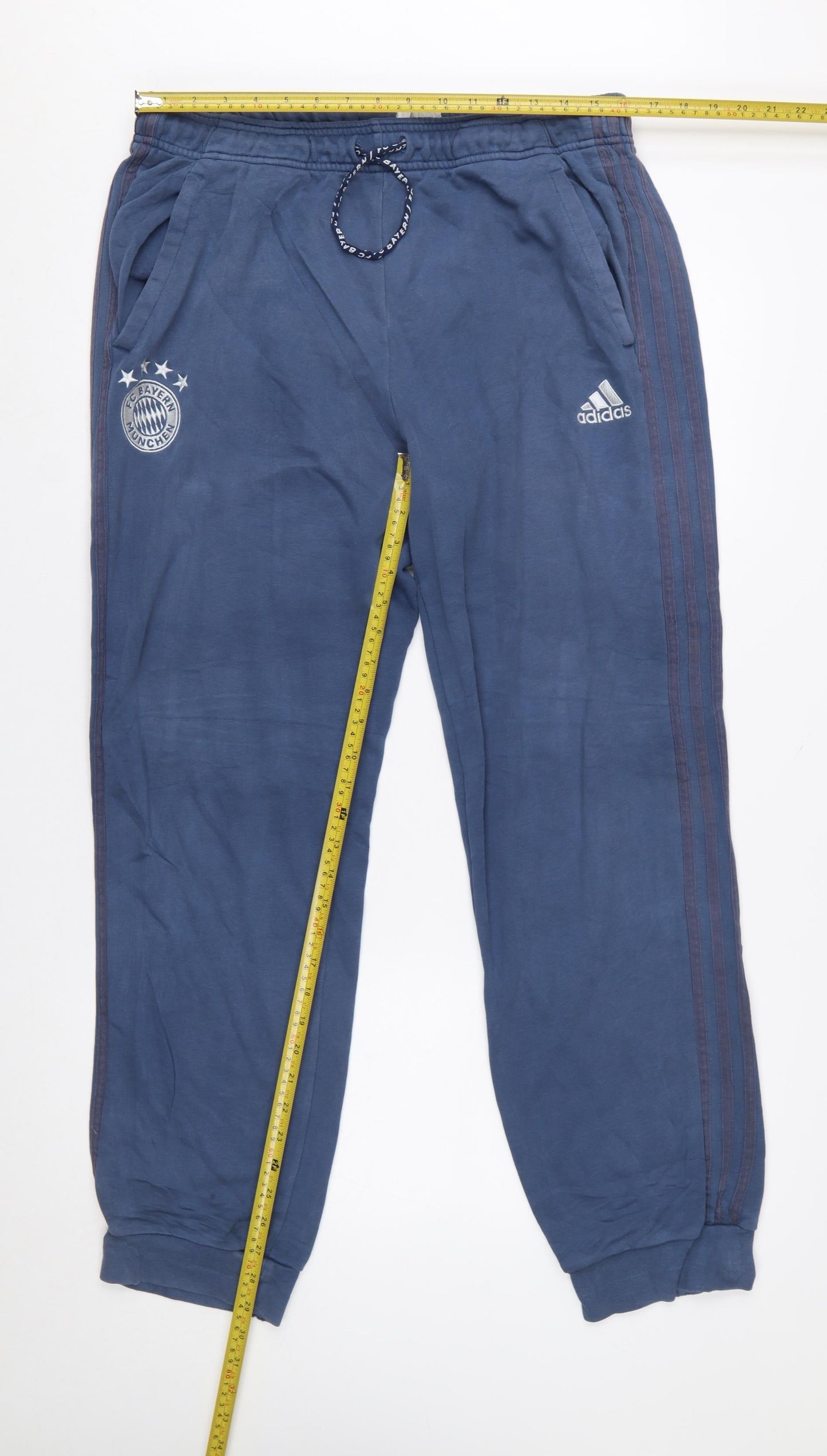 Adidas Men’s Blue Jogger Trousers XL Bayern Munich Logo