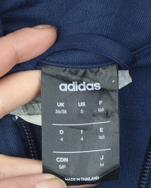 Adidas Men's Blue Full Zip Sports Sweatshirt Size S