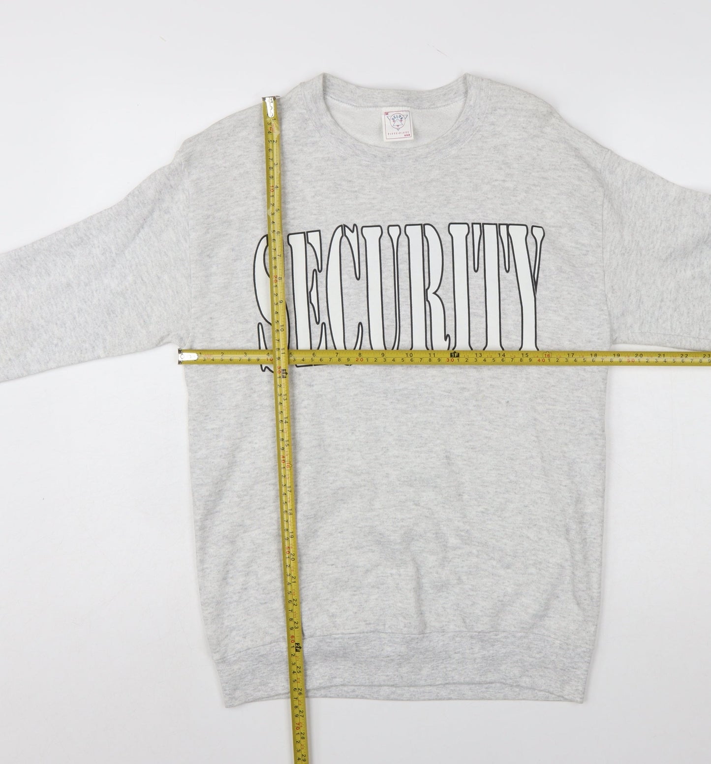 Delta USA Grey SECURITY Print Womens Medium Pullover Sweatshirt