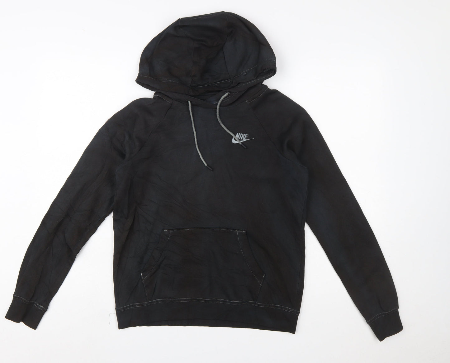 Nike Men's Black XS Pullover Hoodie Fleece Logo Sweatshirt