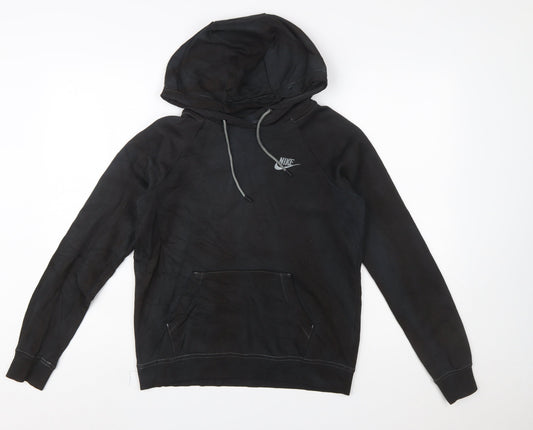 Nike Men's Black XS Pullover Hoodie Fleece Logo Sweatshirt