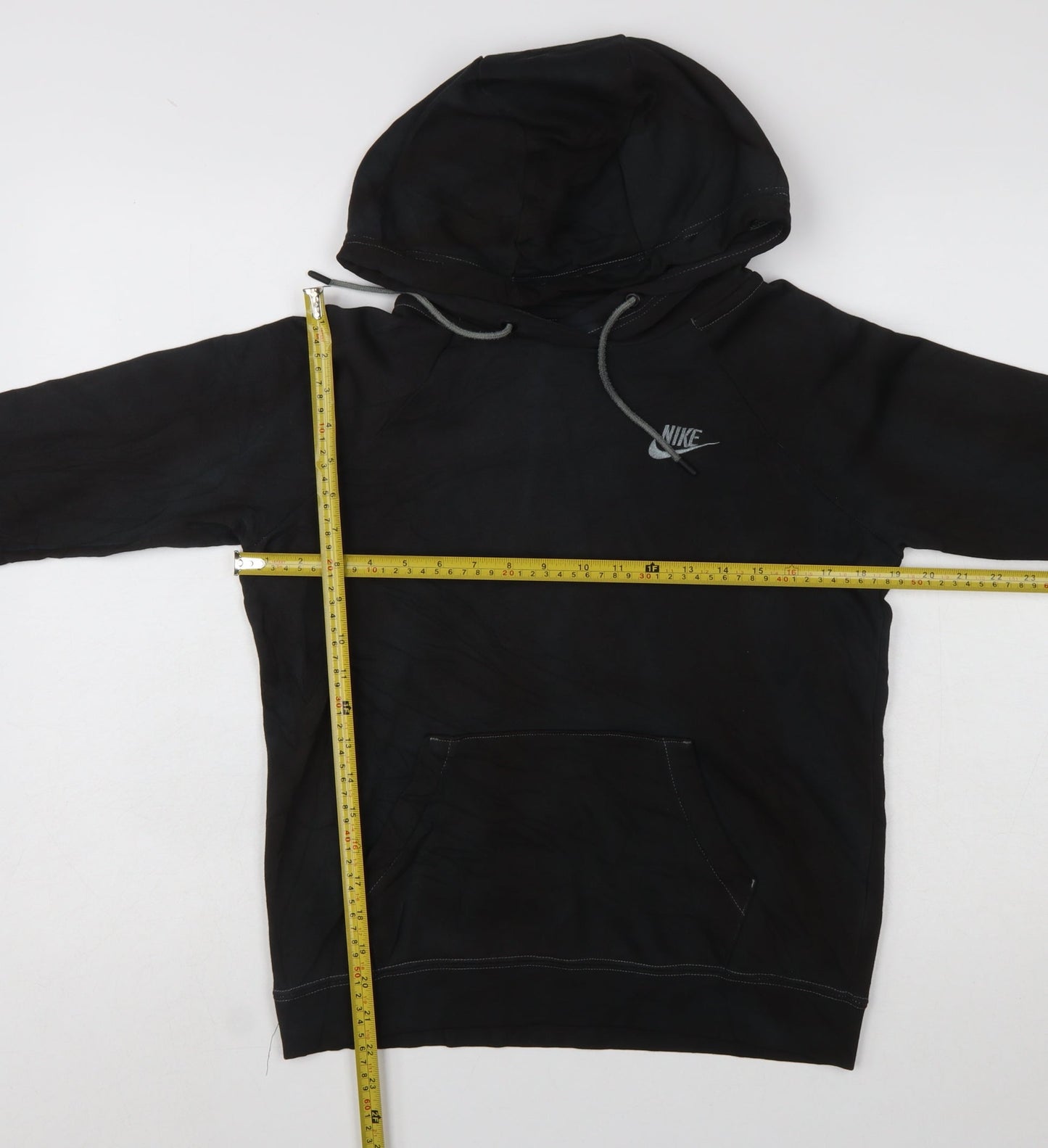 Nike Men's Black XS Pullover Hoodie Fleece Logo Sweatshirt