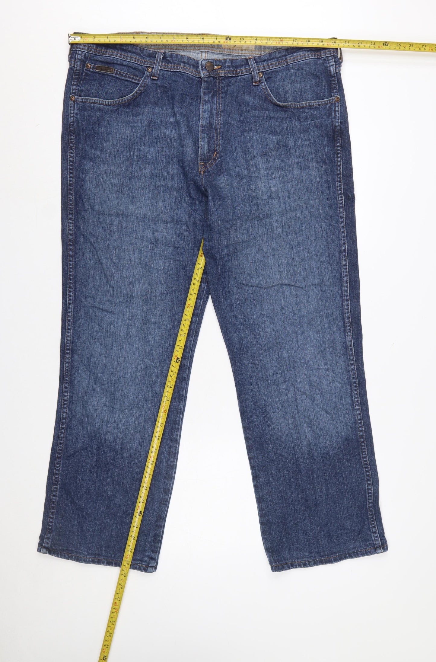 Wrangler Men’s Blue Arizona Stretch Straight Jeans W42 L32