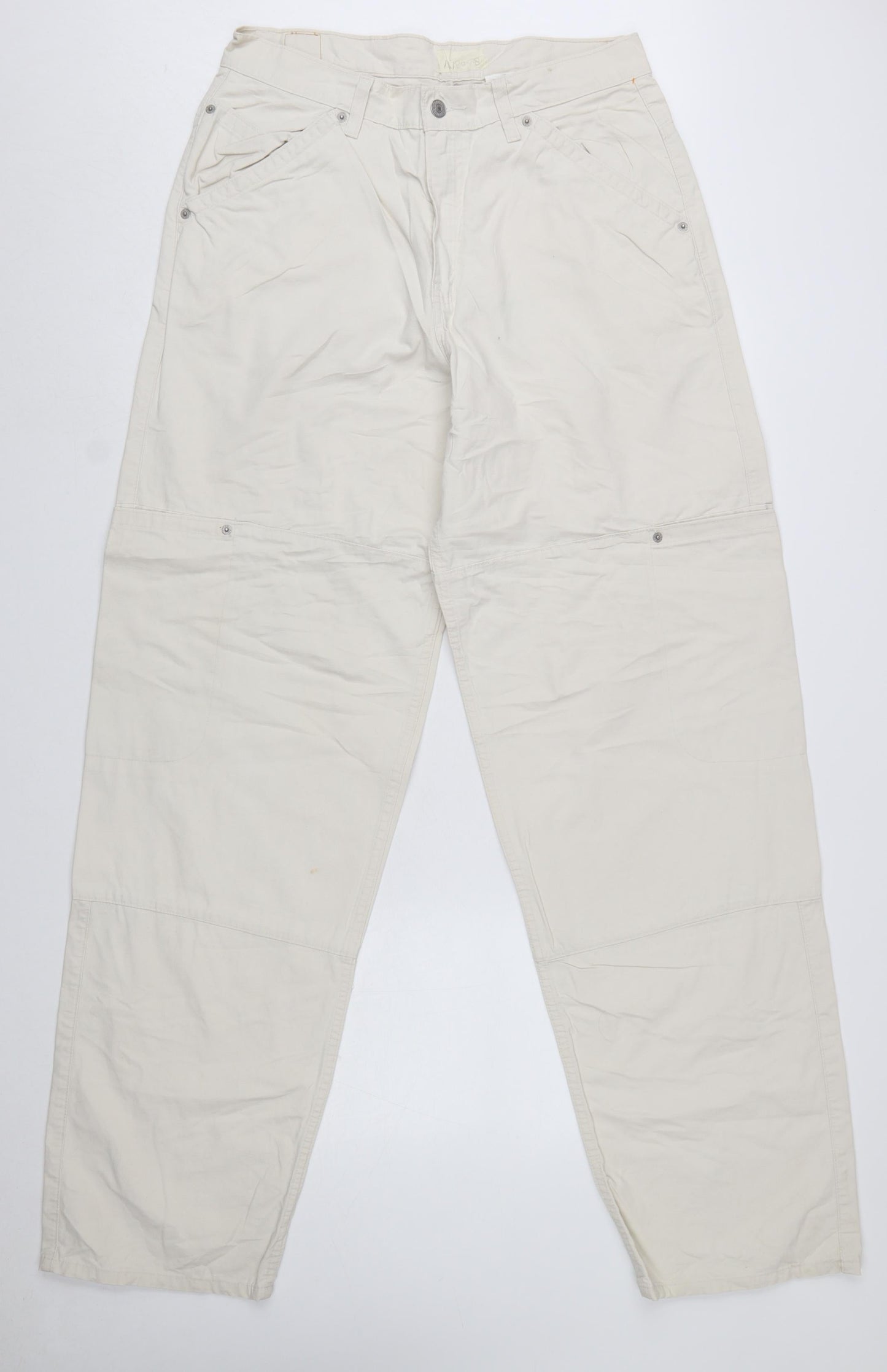Levi's Men's Beige 32x36 Straight Leg Cotton Jeans