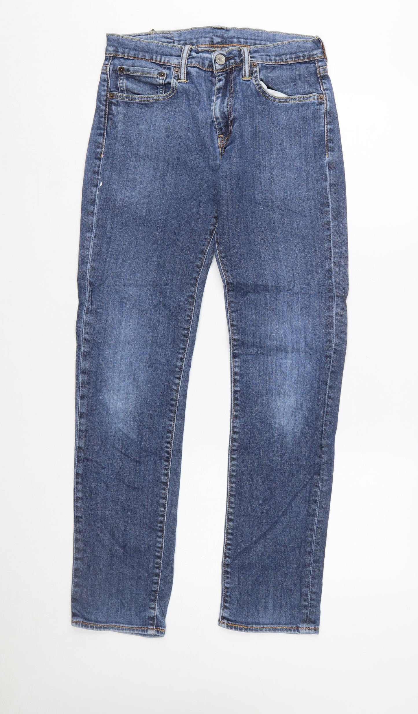 Levi's Men's Blue Denim Straight Jeans W29 L32 Regular Fit