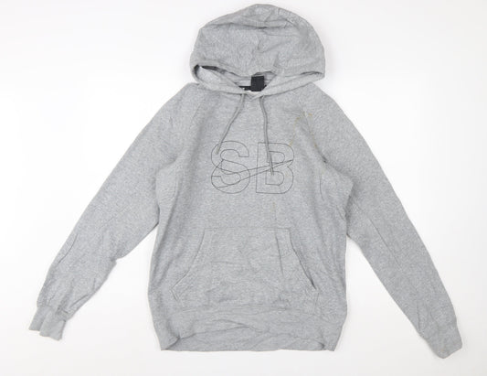 Nike SB Men's Grey XS Pullover Hoodie with Logo