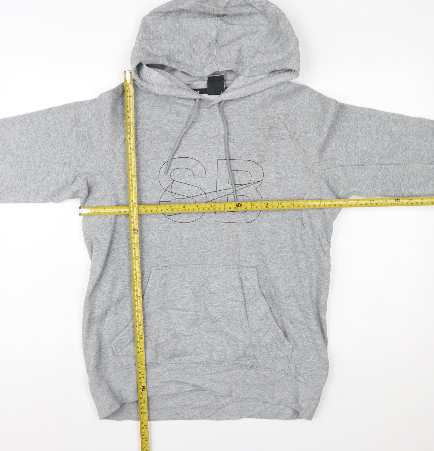 Nike SB Men's Grey XS Pullover Hoodie with Logo