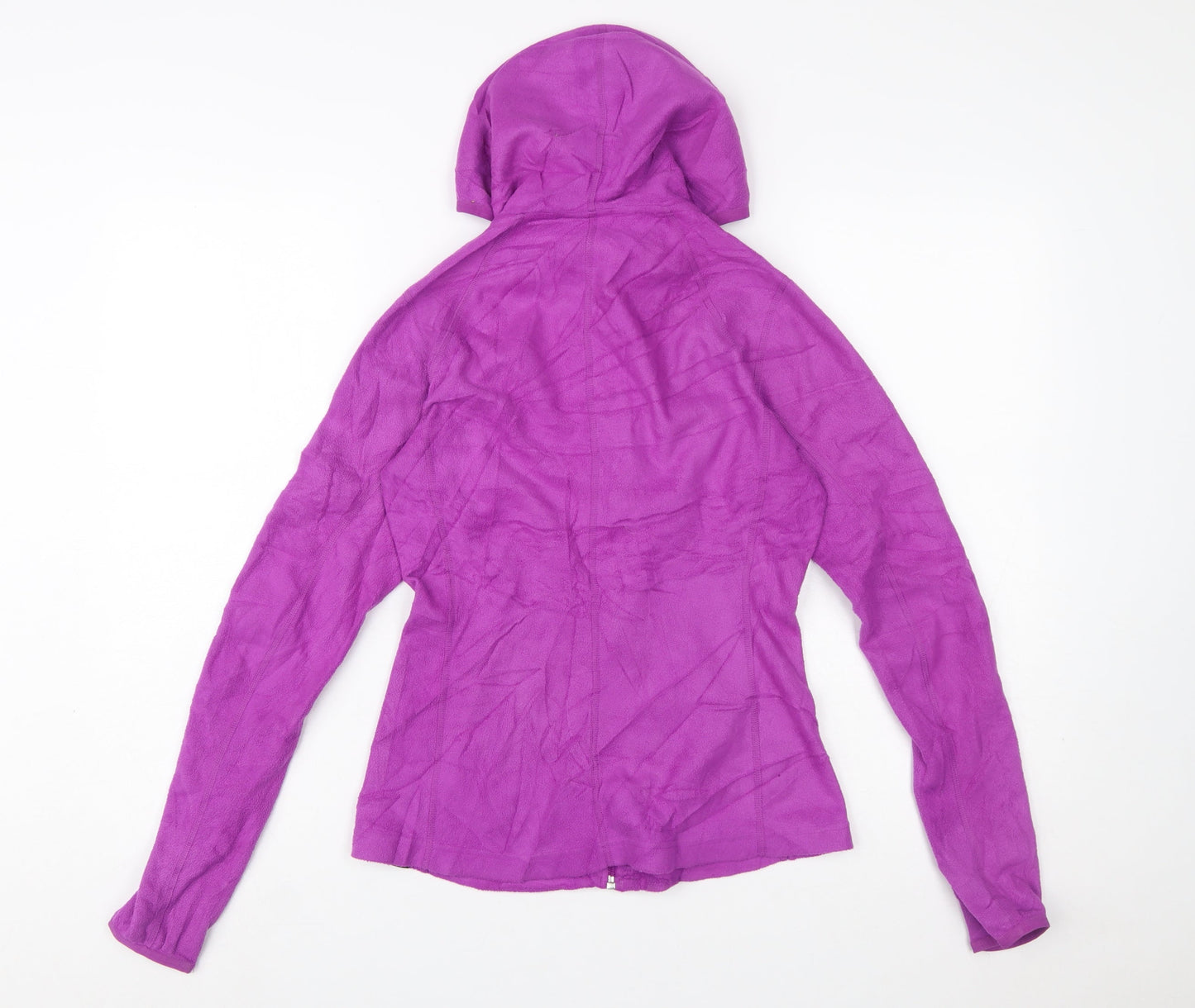 The North Face Womens Purple Fleece Hooded Full Zip Jacket Size S