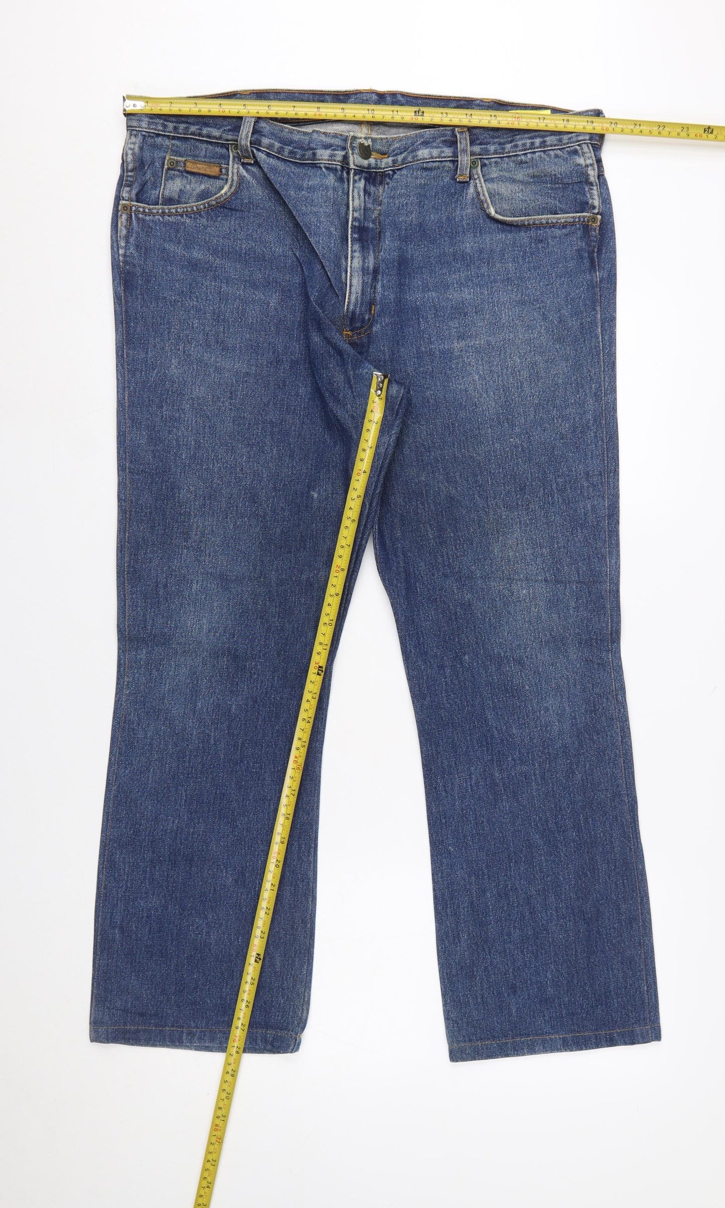 Wrangler Men's Blue Regular Fit Straight Jeans W38 L30