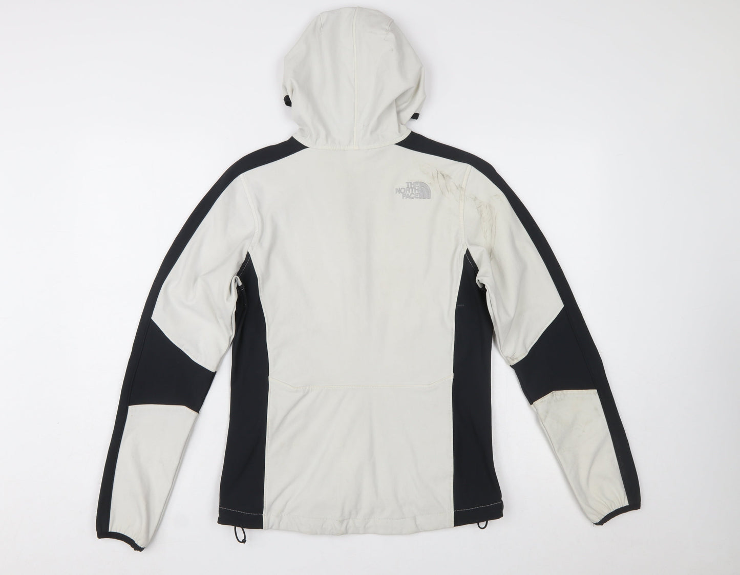 The North Face Womens XS Beige & Black Full Zip Hooded Sweatshirt