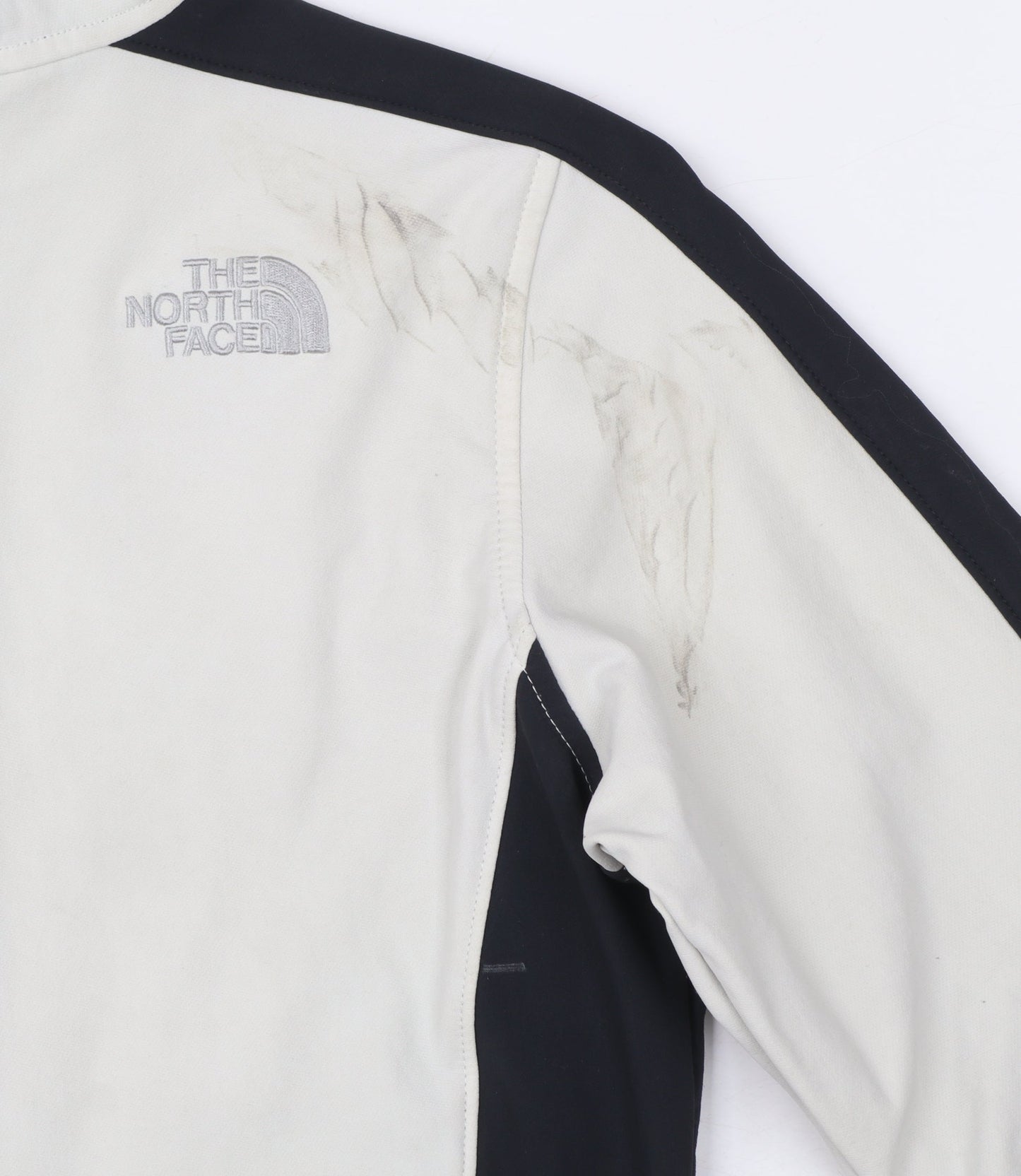 The North Face Womens XS Beige & Black Full Zip Hooded Sweatshirt