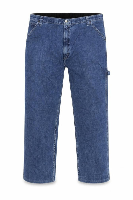 Lee Men's Blue Denim Loose Fit Straight Jeans 48x29
