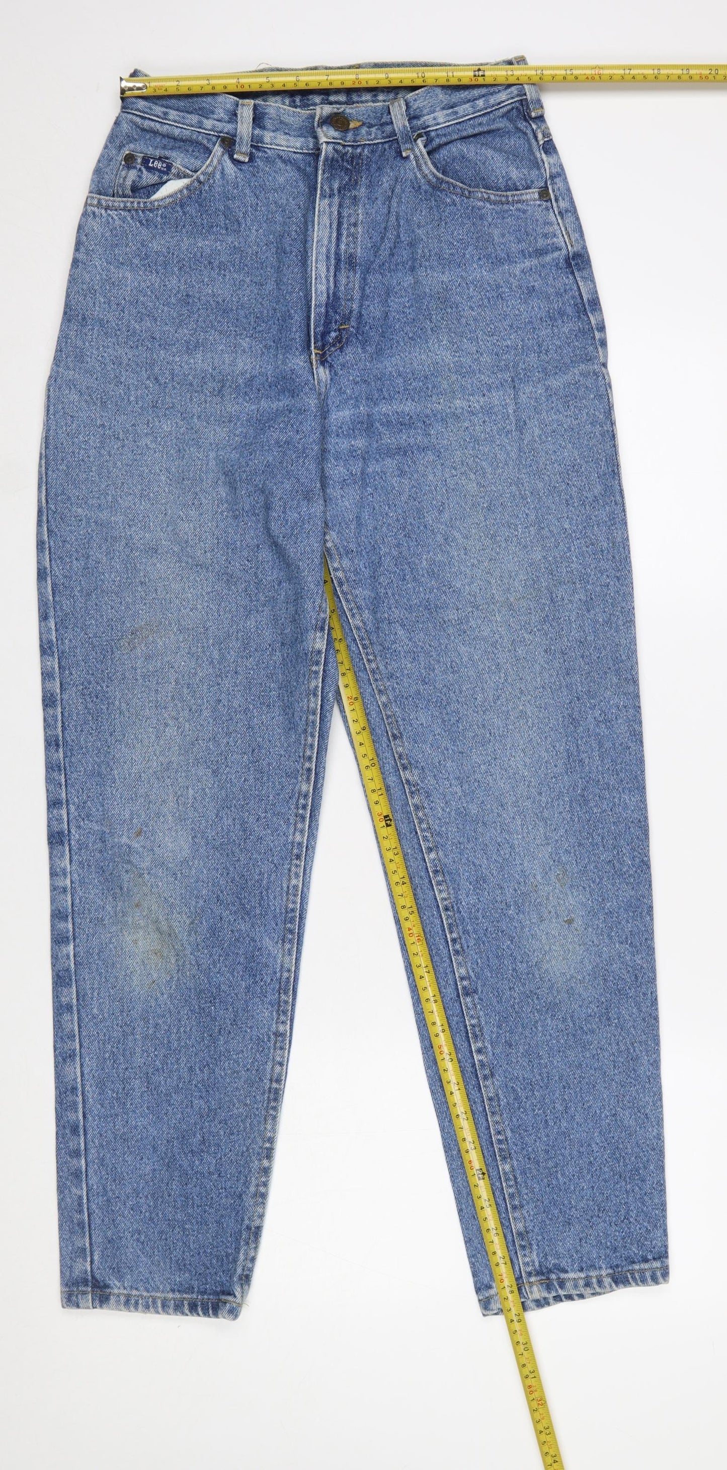Lee Women's Blue High Rise Mom Jeans Size 10 Vintage Denim